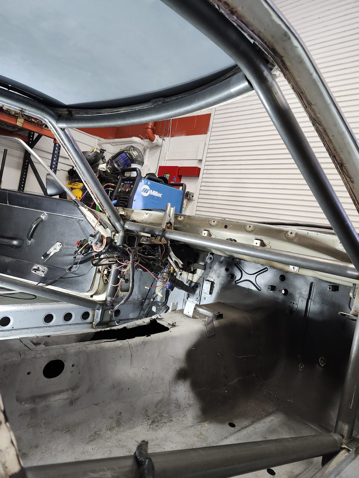 Custom roll cage built in the Draco Fab Worx shop